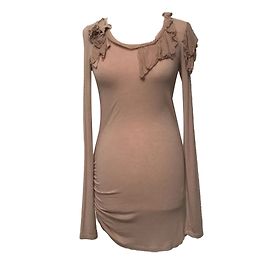 Patrizia Pepe Minirock Beige Viskose XS