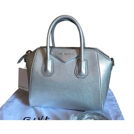 Givenchy Antigona Tote Bag Silber Leder
