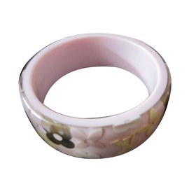 Louis Vuitton Pulsera de resina Monograma Rosa