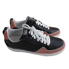 Zapatillas Kenzo de piel negras y rosas Talla 40