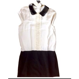 Maje Kleid Beige aus Viskose Größe 40