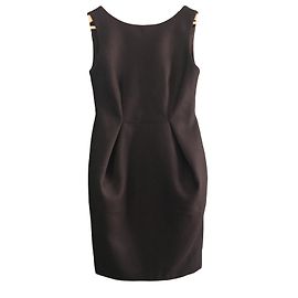 Inès de la Fressange Cocktailkleid aus Wolle Schwarz