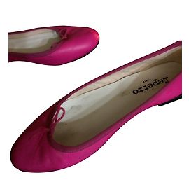 Repetto Ballerine in pelle rosa fucsia
