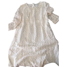Robe en dentelle SéZane crème coton