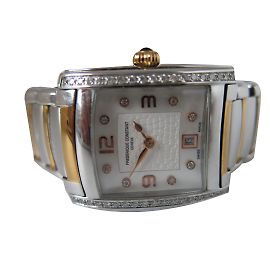 Relógio Frederique Constant com mostrador e caixa de diamantes