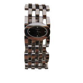 Orologio Fred Wioolan in acciaio con diamanti