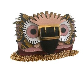Bolso de mano Burberry Beast Mini Python de piel