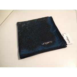 Sciarpa in seta Ungaro blu petrolio 90x90 cm - Autre Marque