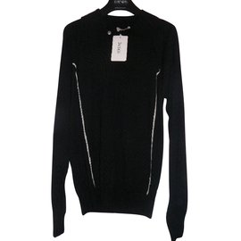 Versace Pullover Schwarz aus Merinowolle Herren M