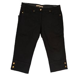 Shorts de algodão preto Roberto Cavalli