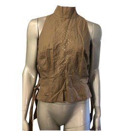 Airfield Ärmelloses Top Taupe - Autre Marque