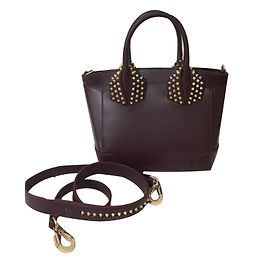Christian Louboutin Eloise Klein Handtasche aus braunem Leder