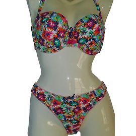Autre Marque Conjunto de Lencería Charlott' de Seda con Estampado Leopardo