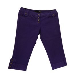 Vaqueros cortos Just Cavalli morados de algodón Talla 44