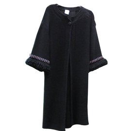 Red Valentino Weste aus Wolle Schwarz