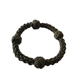 Bracciale Gucci in corda intrecciata kaki