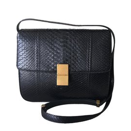 Bolsa Céline Box Python Preta