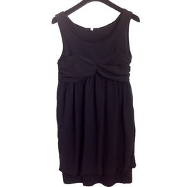 See by Chloé Minivestido de seda negro