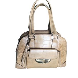 Borsa Lancel Adjani in pelle esotica oro