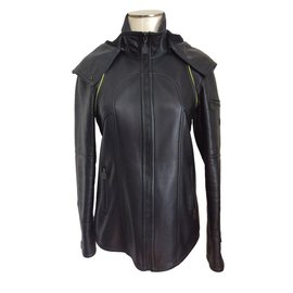 Chanel Lederjacke Schwarz