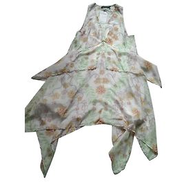 Robe Antik Batik en soie multicolore asymétrique