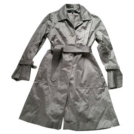 DKNY Satin Trenchcoat Beige - Dkny