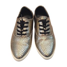 Sneakers Marc by Marc Jacobs in pelle pitone oro 37