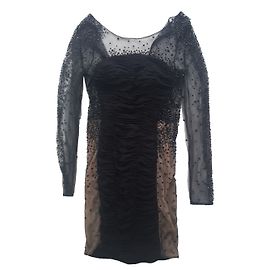 Autre Marque Abito nero slim Forever Unique con cristalli Swarovski