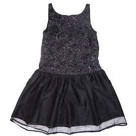 Alice + Olivia Cocktailkleid aus Seide und Tüll Schwarz M