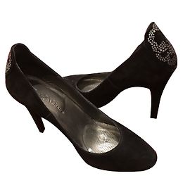 Décolleté Zadig & Voltaire in pelle di cervo nera