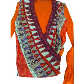 Aldo Martin's Pullover Orange aus Viskose und Polyamid - Autre Marque