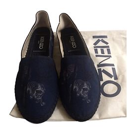 Espadrilles Kenzo Bleues en Toile Taille 36