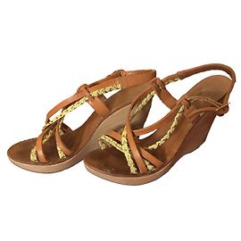 Sandales Paul & Joe en bois beige Taille 36
