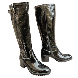 Autre Marque Botas Triver Flight en charol negro