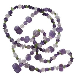 Autre Marque Collana lunga Eva V con pietre semipreziose