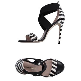 Autre Marque Sandali DEIMILLE in pelle nera tacco 10,5cm