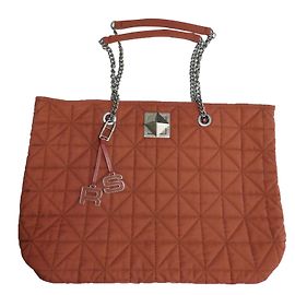 Borsa Shopping Maxi Sonia Rykiel Marrone Pelle e Poliestere