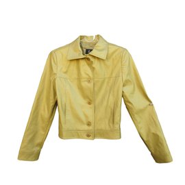 Tara Jarmon Jacke Gold Kunstleder