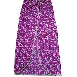 Falda de crepé de seda Christian Dior Rosa y Blanca