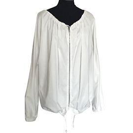 Giacca in gabardine di cotone bianca Helmut Lang