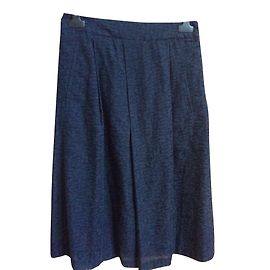 Falda Comptoir Des Cotonniers Azul Marino de Algodón Talla 36
