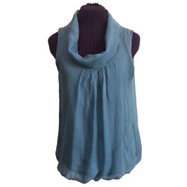 Top de seda azul - Autre Marque