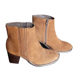 Mocassini Jonak Caramel in Pelle di Cervo con Tacchi Alti