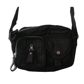 Sonia Rykiel Umhängetasche schwarz aus Stoff