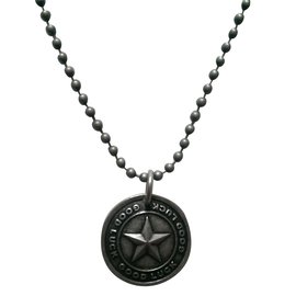 Marc Jacobs Collana con Medaglione a Stella Good Luck Argento