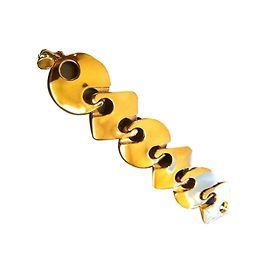 Pulseira Paco Rabanne articulada em metal dourado