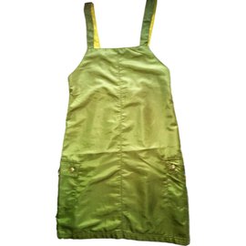 Kenzo Kleid Khaki Polyamid 11-12 Jahre