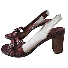 Sandali Chloé in pelle e legno 37