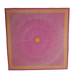 Hermès Silk Chiffon Soleil Shawl Red Fuchsia