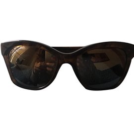 Gafas de sol Chanel marrón oscuro plástico